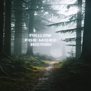 Forest path fading into white fog, viewer’s perspective blurring like a memory being erased, glowing text emerging in mist: FOLLOW FOR MORE HISTORY, slow cinematic fade to black, volumetric haze, vertical IMAX composition, 9:16.